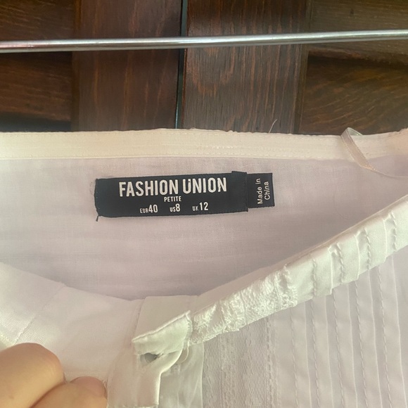 Cotton button down tube top - Picture 3 of 3